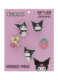 CROCS SANRIO KUROMI JIBBITZ CHARM — SET OF 5