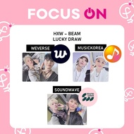 SVT HOSHI X WOOZI HXW LUCKYDRAW WEVERSE MUSICKOREA SOUNDWAVE PHOTOCARD