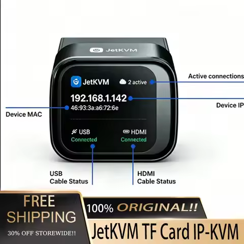 JetKVM TF Card IP-KVM Desktop Remote Control Device Open Source Over IP Remote Management Expansion 