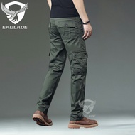 EAGLADE กางเกงคาร์โก้สำหรับผู้ชาย1699 B02สีเทา