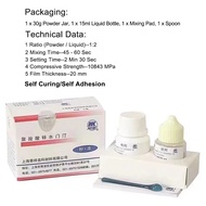 Permanent Dental Cement Kit for Teeth Crown Bridge Gic Fuji Super Extra Strong Adhesive for Dental P