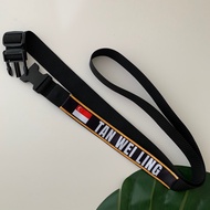 Personalised Name Luggage Strap Velcro Bag Tag Customised Travel Farewell Christmas gift