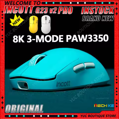 NEW INCOTT G23 V2 PRO/Se Gaming Mouse PAW3395 47g 3-mode Lightweight Wireless 8000Hz Polling Rate Ul