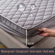 Missdeer Waterproof Mattress Protector Quilted Sheets Fitted Bedsheet Thicked Cadar Single / Queen / King /Super King Size Ultrasonic Topper Cadar Patchwork