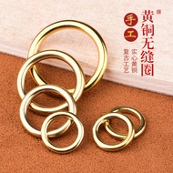 Brass Solid Seamless Copper Ring Copper Ring Brass Circle Luggage Leather Goods DIY Ring Interfacele