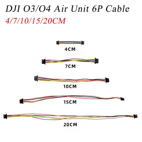 2PCS 6P Cable 4/7/10/15/20CM Connecting Wire For DJI O3 O4 Air Unit F4 F7 With Direct Plug Flight Co