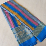 Rangoli Rainbow Satin Silk Saree to Ship