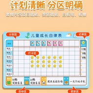 Children's Reward Record Sheet Growth Self-Discipline Chart Learning Plan Kids' Points Card Family M