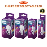 [3 Year Warranty] Philips Selectable LED E27 Light Bulb Dimmable Philips Light Bulb