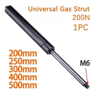 1pc For RV Bed Window Bus Caravans 200N Car Gas Strut Bars Gas Spring Hood 200-500mm M6 Support Rod 