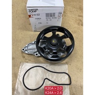 NPW > HONDA K20A K24A > CIVIC FD2 / ACCORD SDA 2.0/2.4 / ODYSSEY RB1 ELYSION WATER PUMP > H-52