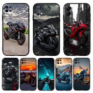for Realme 3 5 6 7 8 Pro 5i 5s Q 6i 7i Motorcycle DM Casing 5Y22 Black TPU Soft Silicone Phone Case