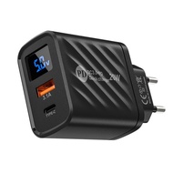 USB Charging Block Dual-Port Fast PD Charging Adapter Travel Phone Plug Adapter Portable Wall Charging Brick for kiasg kiasg