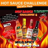 [SG STOCK]🔥HOT SAUCE CHALLENGE🔥(Variety Pack, MILD/MEDUIM🌶️🌶️) Valentina El Yucateco Tapatio Hot Sau