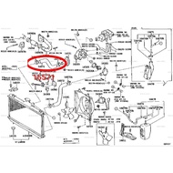 Original upper radiator hose great Corolla Soluna AE101 AE111 AE112
