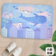 10秒頂吸 軟式珪藻土吸水地墊-阿文 (60x40cm)