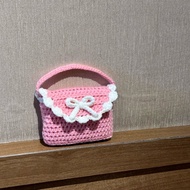 Crochet RIBBON POUCH for digicam, airpods, and others