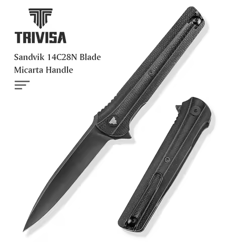 TRIVISA ​Seagull EDC Pocket Folding Knife,High quality,Outdoor Camping Hunting Hiking Cutting Tool,1