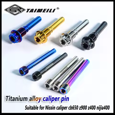 TAIMEILI Titanium alloy caliper screw pins are suitable for Nissin calipers cb650 z900z400 nijia400