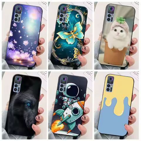 For TCL 30 Plus Phone Case T676K T676J astronaut Silicone Protection Back Cover For TCL 30 5G T776H 