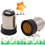 LANSEL Lamp Holder, E15D to E14 Socket Adapter Halogen Light Base, Durable B15 to E12 Converter Screw Bulb LED Light Bulb Holder LED Saving Light
