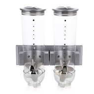 Dispenser Sealed Jar Cereal Dispenser Double Barrel Grain Rice Bean Wall-Mounted Dry Fruit Five Grai