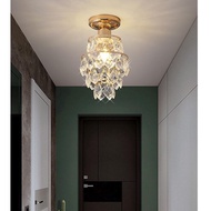 TLM Lampu Kristal Siling Lamp Modern Crystal Chandelier Ceiling Light Lampu Siling Lampu Hiasan Kris