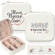 Jewelry Box Portable PU Leather Organizer Cases Earrings Necklace Rings Storage Box Travel Jewel Dis