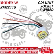 MODENAS K110 KRISS 1 KRISS110 SOCKET CDI UNIT WIRED 6 PIN -HOT ITEM-