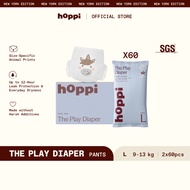 (Travel Pack Carton) Hoppi Play Diaper Pants INSTANT ABSORPTION M120/L120/XL120/XXL120 (2s x 60 Pack