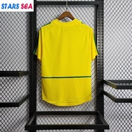 2002 Brazil Home Vintage High Quality Football Jersey Tops