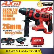AXM AX226 26MM 21V 5.0AH BRUSHLESS MOTOR CORDLESS ROTARY HAMMER DRILL AXM-226