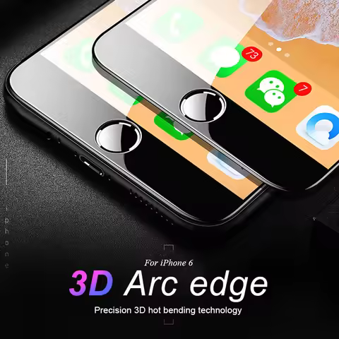 3D Curved Edge Full Cover Screen Protector For iPhone 6 7 8 Plus Tempered Glass On The For Apple iPh