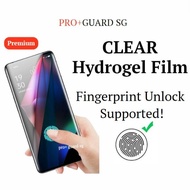 jw002[SG] CLEAR Hydrogel Film Oppo Reno 11 Pro 11F 10 Pro+ 8T 8 7 Z 6 5 5z 4 Screen Protector Film not Tempered Glass