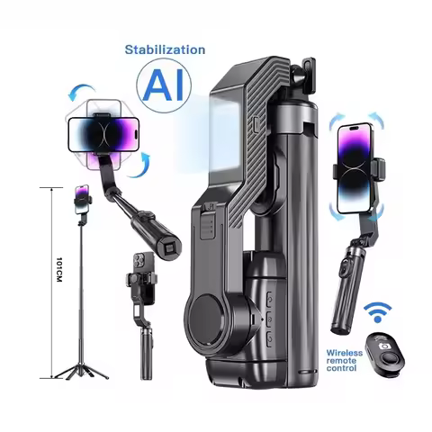 Handheld Gimbal Stabilizer Smartphone Camera Stabilizer Selfie Stick Tripod Stand Wireless Remote fo