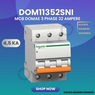 Price Drop Mcb Domae 3P 32A 3 Phase 32 Ampere 3 Pass 32 Ampere Original Sni 100%