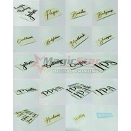 Oracal Name Sticker