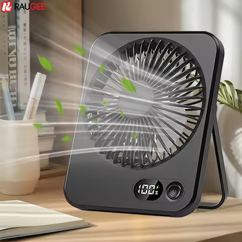 Portable Desk Fan USB Rechargeable Desktop Fan Foldable Hanging Fan Portable Handheld Fan Mini USB T