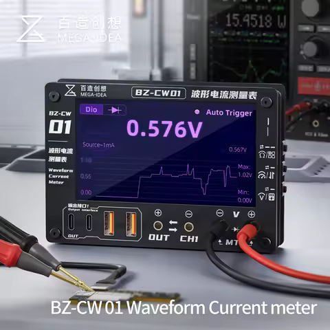 MEGA-IDEA BZ-CW01 Waveform Current Meter Real-Time Curve Digital Multimeter for Phone Motherboard Re
