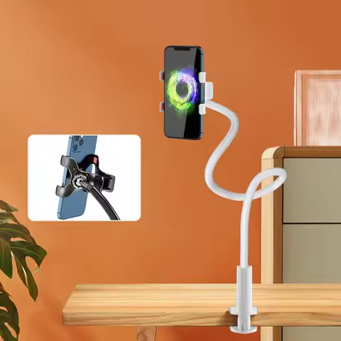 360 Clip Mobile Phone Holder Stand Portable Flexible Lazy Bed Desktop Bracket Baby Monitor Clip For 