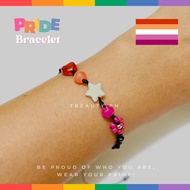 Pride Flag Beaded Bracelets: Aromantic, Asexual, Pansexual, Trans & More LGBTQ+ Jewelry