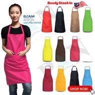 Unisex 100% Polyester hang neck Cafe apron Front Pocket Appron Women Epron Chef Beam APR10 围裙