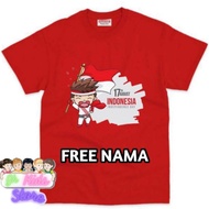 BAJU ANAK KAOS ANAK GAMBAR 17 AGUSTUS FREE NAMA