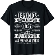 Men's cotton T-shirt Legends Born In 1957 69th Birthday 69 Years Old Bday Men T-Shirt