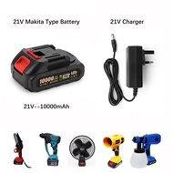 21V lithium battery Rechargeable Cordless drill battery and 21V Charger for Makita battery 21v 5x200