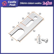 2Pcs Rel Jendela Sliding Anti Fall Aluminium Kunci Jendela Geser Safety Sliding Window Aksesori Jend