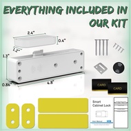 Smart Cabinet Lock Hidden No Drill Adhesive Magnetic Baby Proofing Child Proof Drawer Locks Keyless 