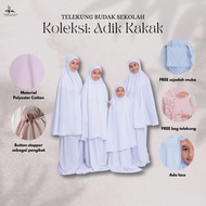 Hanna Mirae Telekung Budak Sekolah ADIK KAKAK Travel Cotton Sejuk Lembut Selesa Hadiah Size Anak 5-1