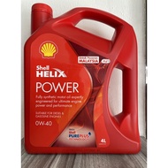 SHELL HELIX POWER 0W-40 FULLY SYNTHETIC 4LITER