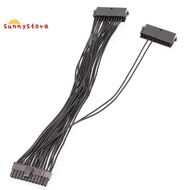 10PCS 20+4 24Pin Power Supply Sync Starter ATX Mining Power Supply Cord Dual PSU Cable Extension Riser for GPU Miner